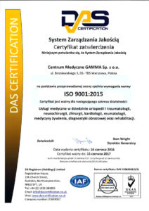 certyfikat ISO 9001-2015